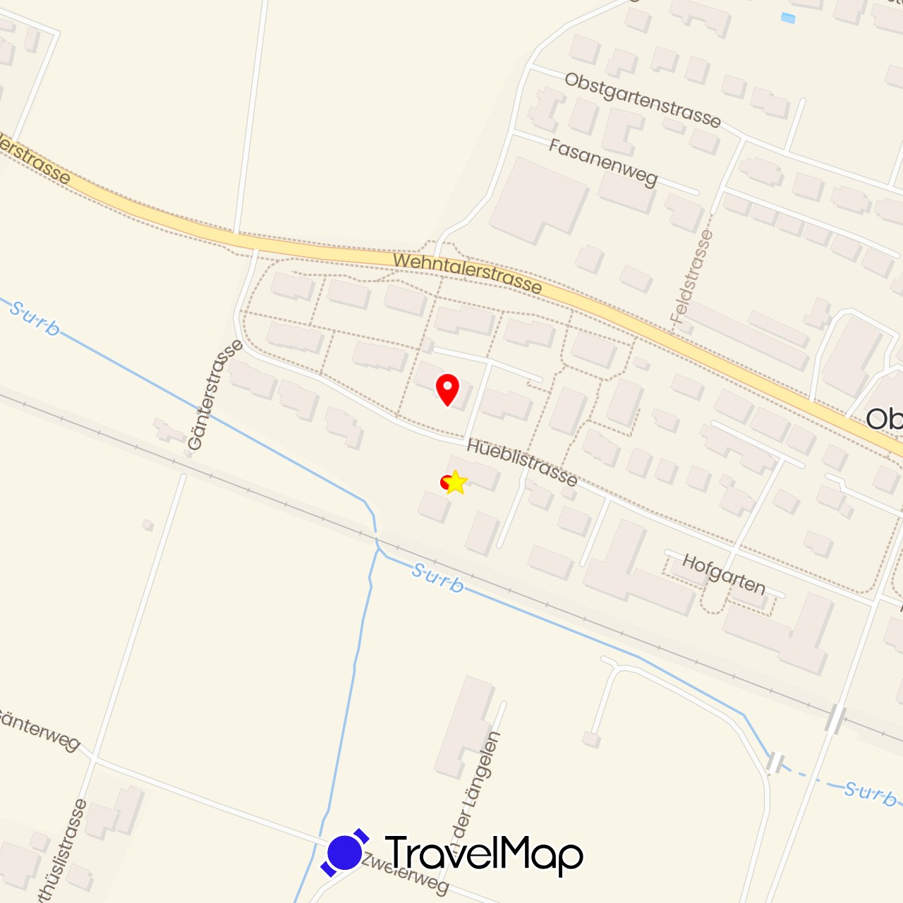TravelMap itinerary: driving, standort in Switzerland (Europe)