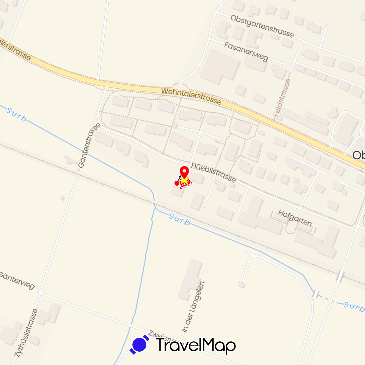 TravelMap itinerary: driving, standort in Switzerland (Europe)